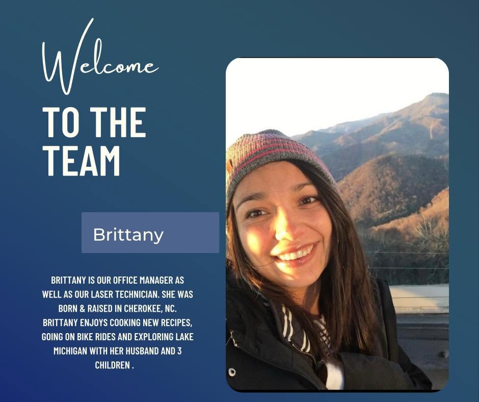 Brittany, office manager and laser technician at Symmetry Spine Care